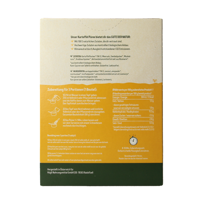 Eden Aardappelpuree bio 160 Gram