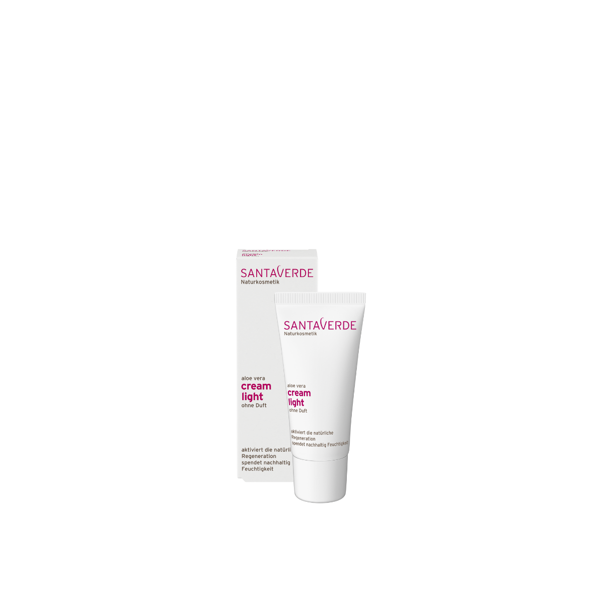 Santaverde Aloe vera cream light parfumvrij 30.00 Milliliter