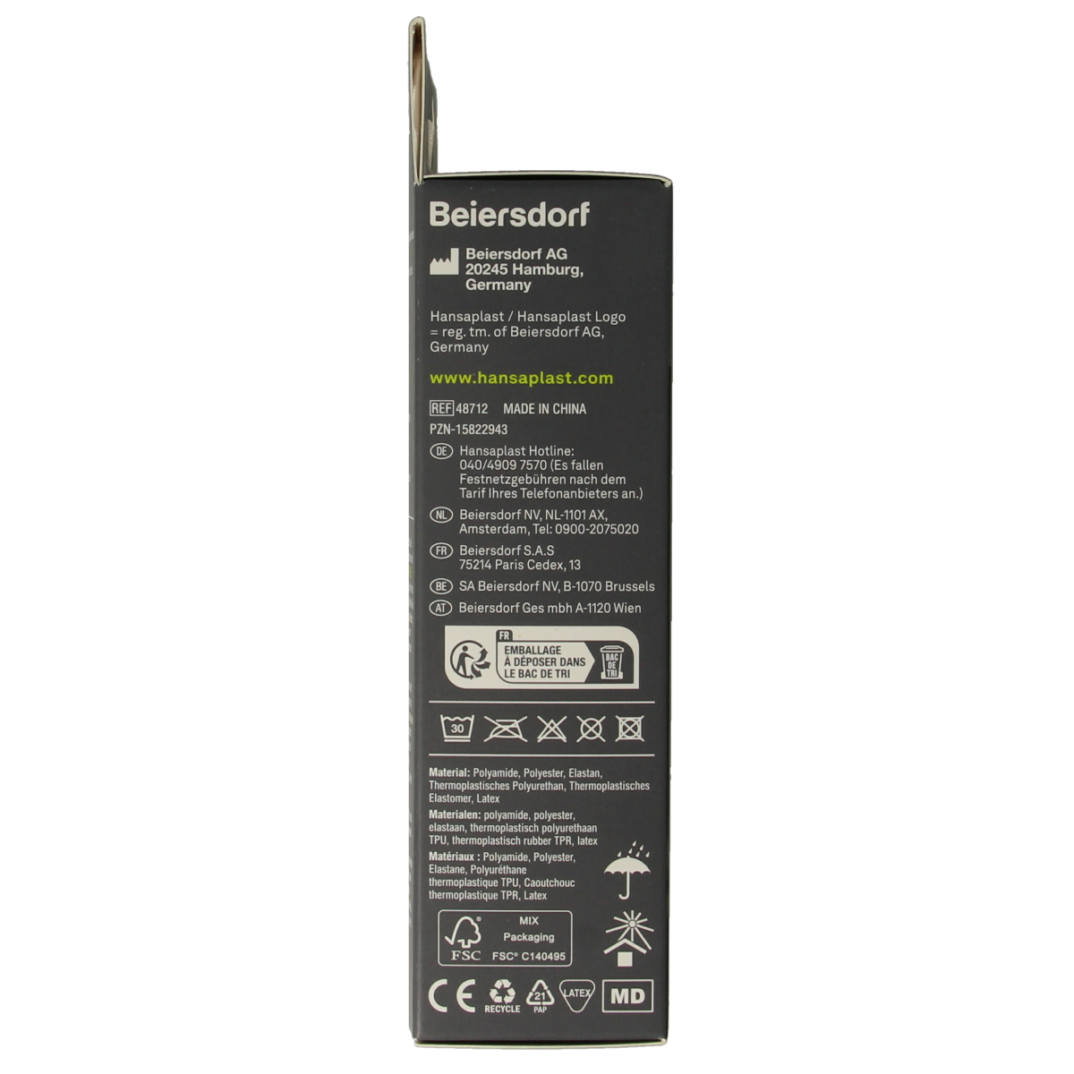 Hansaplast Polsbrace performance 1.00 Stuks