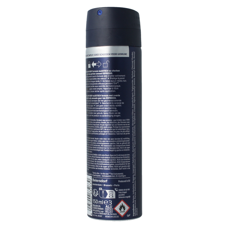 Nivea Men deodorant deep espresso spray 150.00 Milliliter