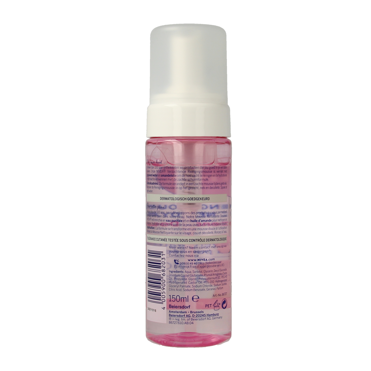 Nivea Visage reinigingsmousse droge huid 150.00 Milliliter