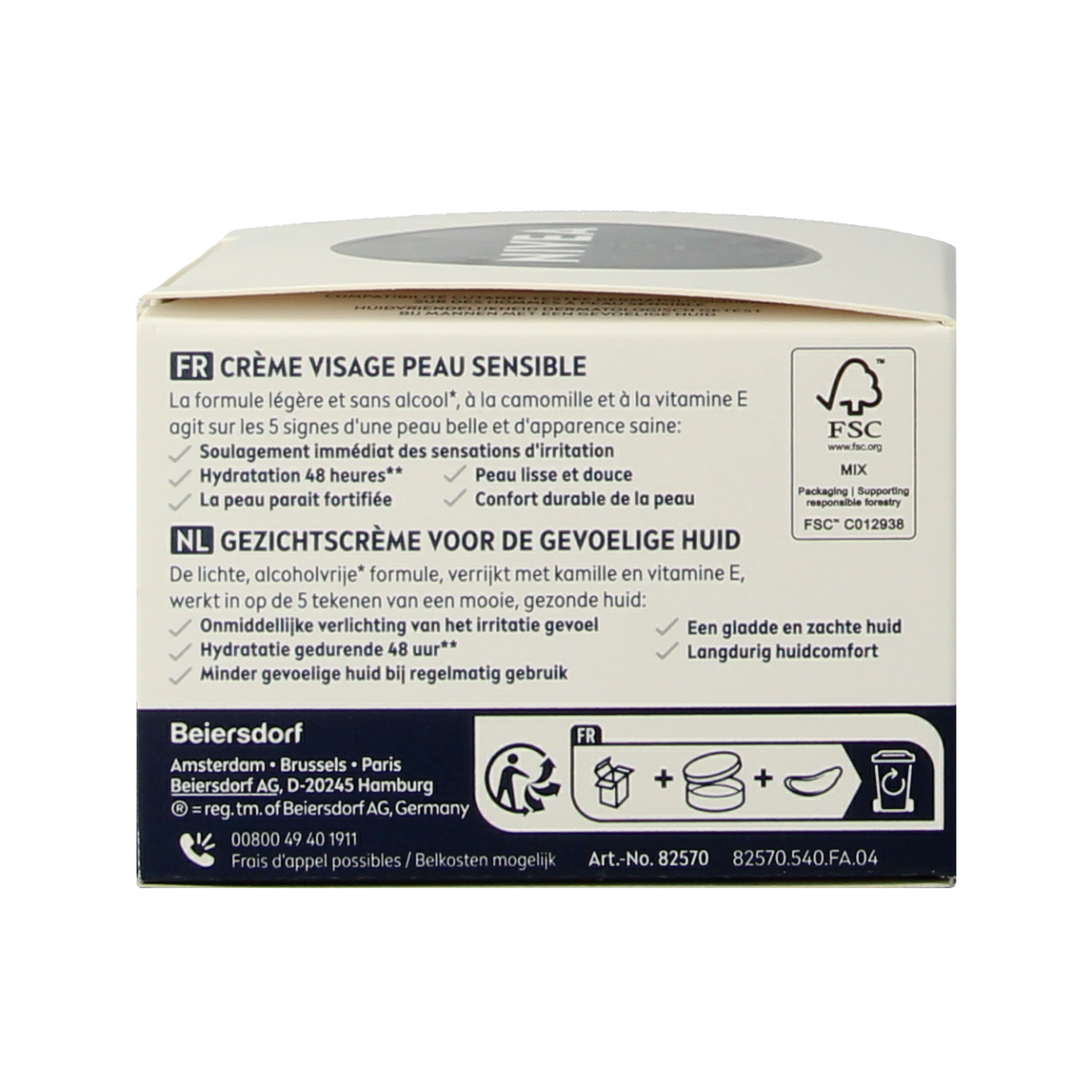 Nivea Men gezichtscreme sensitive 50.00 Milliliter