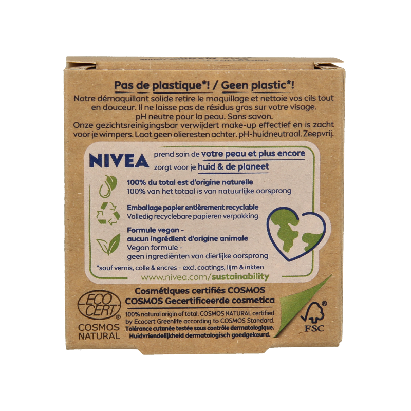 Nivea Naturally clean make up remover 75 Gram