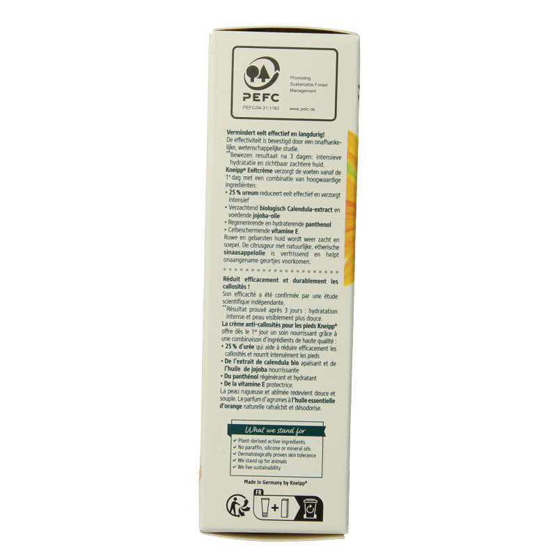 Kneipp Foot care eeltcreme calendula sinaasappelolie 50 Milliliter