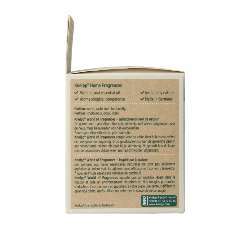 Kneipp Geurkaars sandelwood patchouli 145 Gram