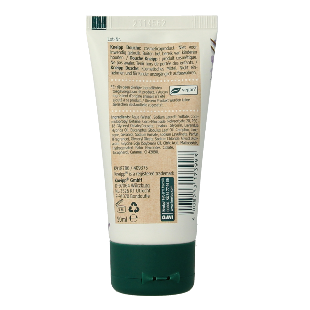 Kneipp Mini douchegel Relaxing 50.00 Milliliter