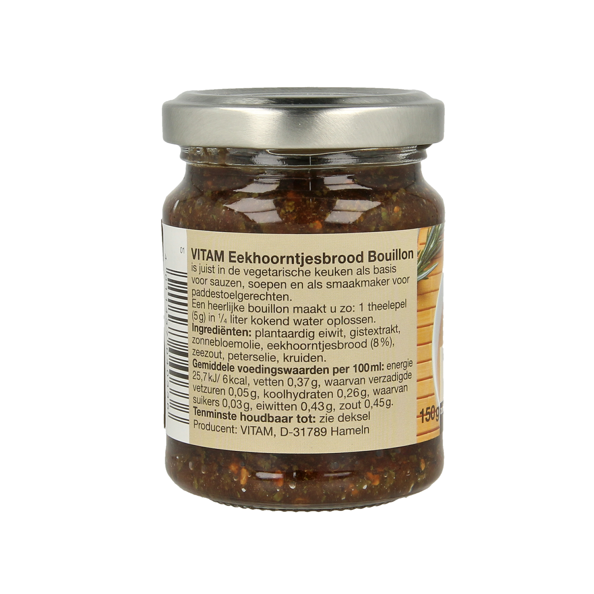 Vitam Eekhoorntjesbrood bouillon pasta 150.00 Gram