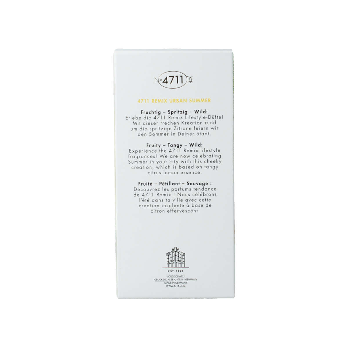 4711 Eau de cologne remix urban summer 100.00 Milliliter