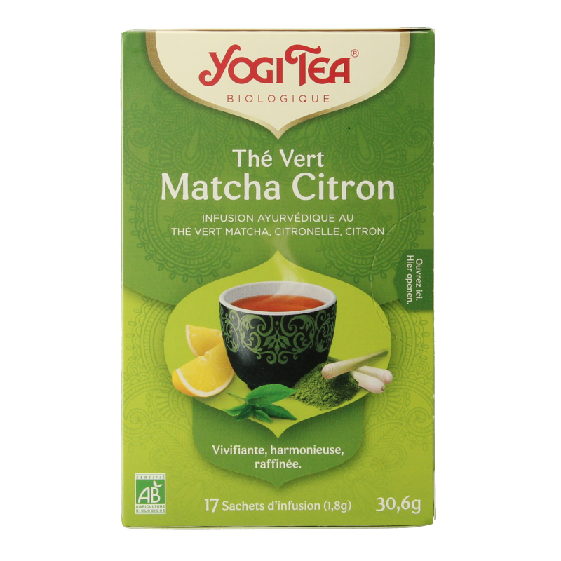 Yogi Tea Green tea matcha lemon bio 17 Zakjes