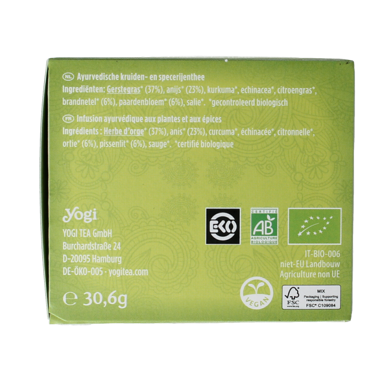 Yogi Tea Belly comfort bio 17 Zakjes