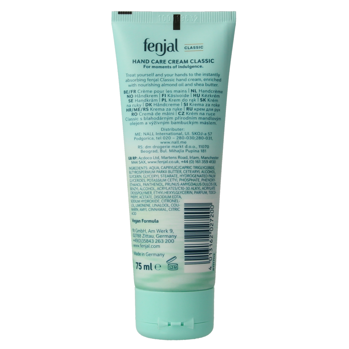 Fenjal Handcreme classic 75.00 Milliliter