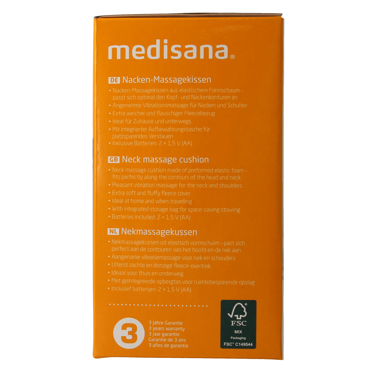 Medisana Nekmassagekussen NM870 1.00 Stuks