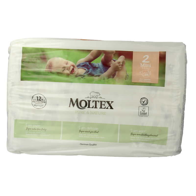 Moltex Pure & nature babyluiers mini 38 Stuks