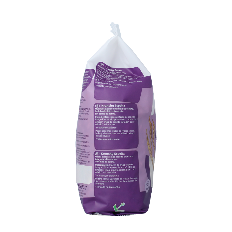 Barnhouse Krunchy pur spelt suikervrij bio 375 Gram