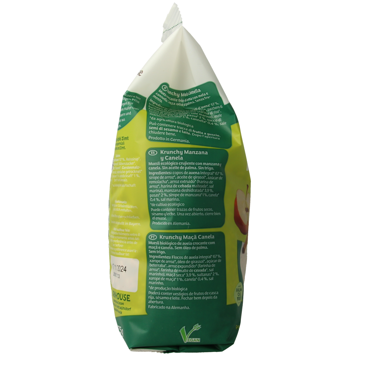 Barnhouse Havermuesli appel-kaneel krunchy 375.00 Gram
