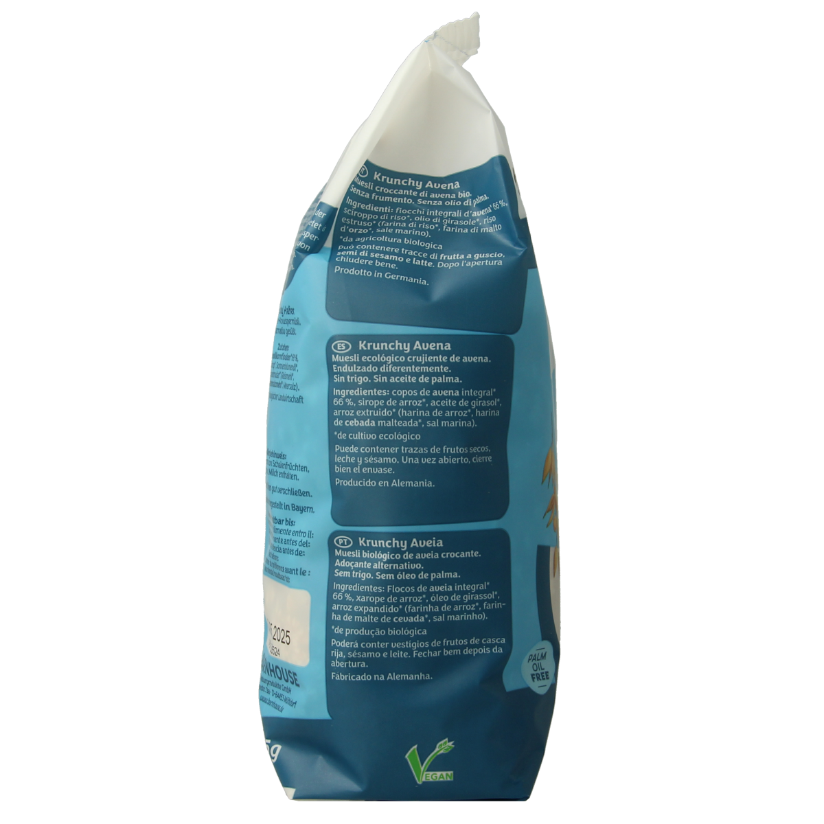 Barnhouse Krunchy pur haver suikervrij bio 375.00 Gram