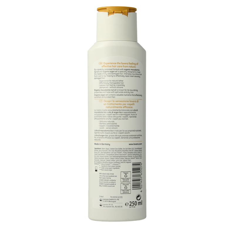 Lavera Shampoo repair & deep care 250 Milliliter