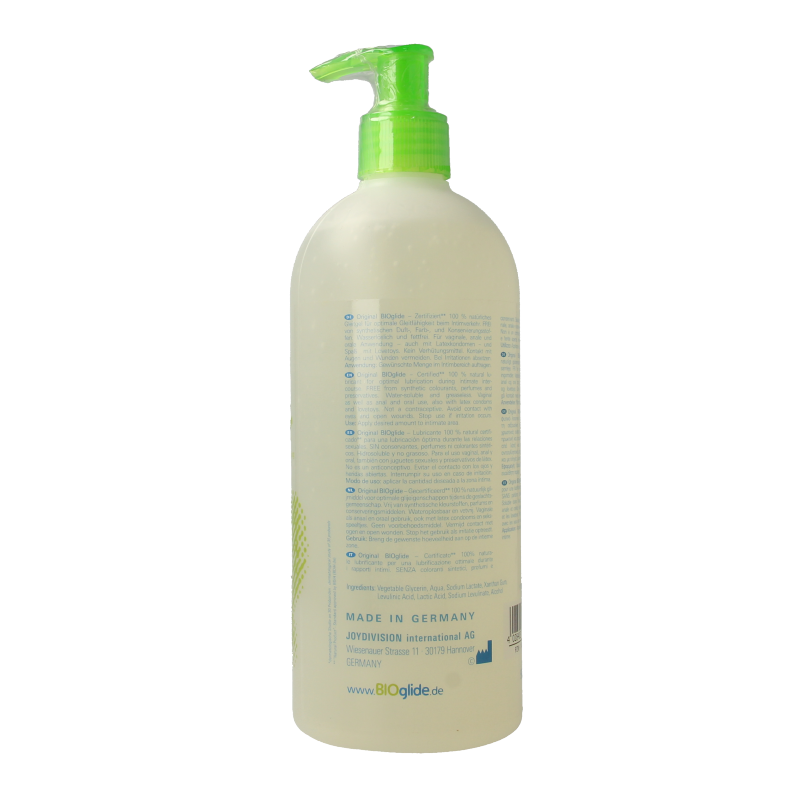 Bioglide Veganistisch glijmiddel neutraal 500 Milliliter