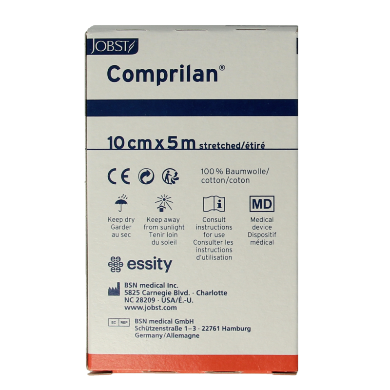Comprilan Korte rek zwachtel 5m x 10cm 1 Stuks
