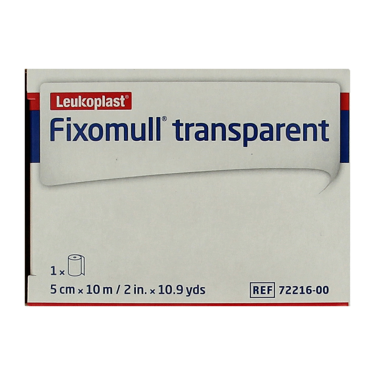 Fixomull Transparent 10m x 5cm 7221600 1.00 Stuks