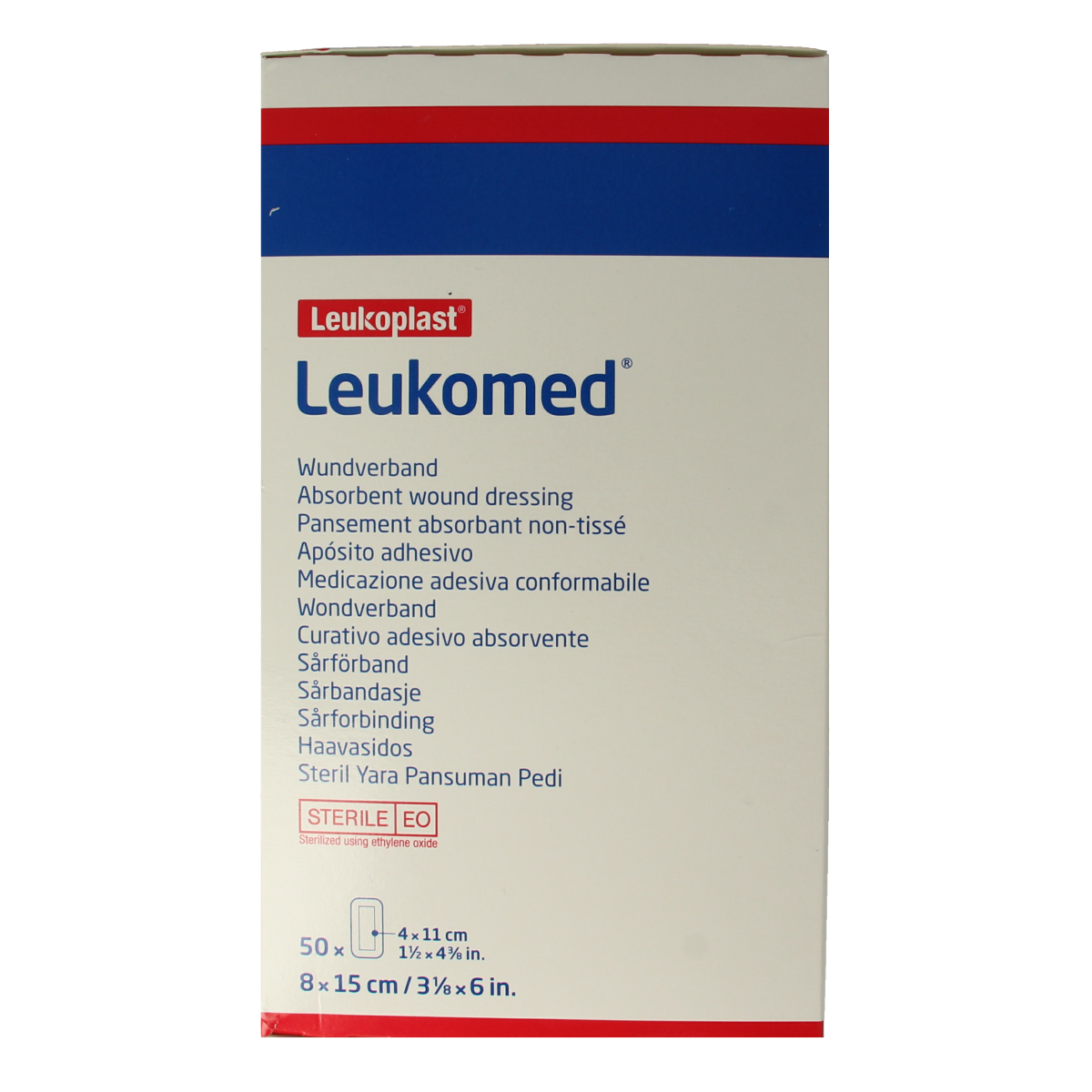 Leukomed Wondverband 8.0 x 15cm steriel 50.00 Stuks