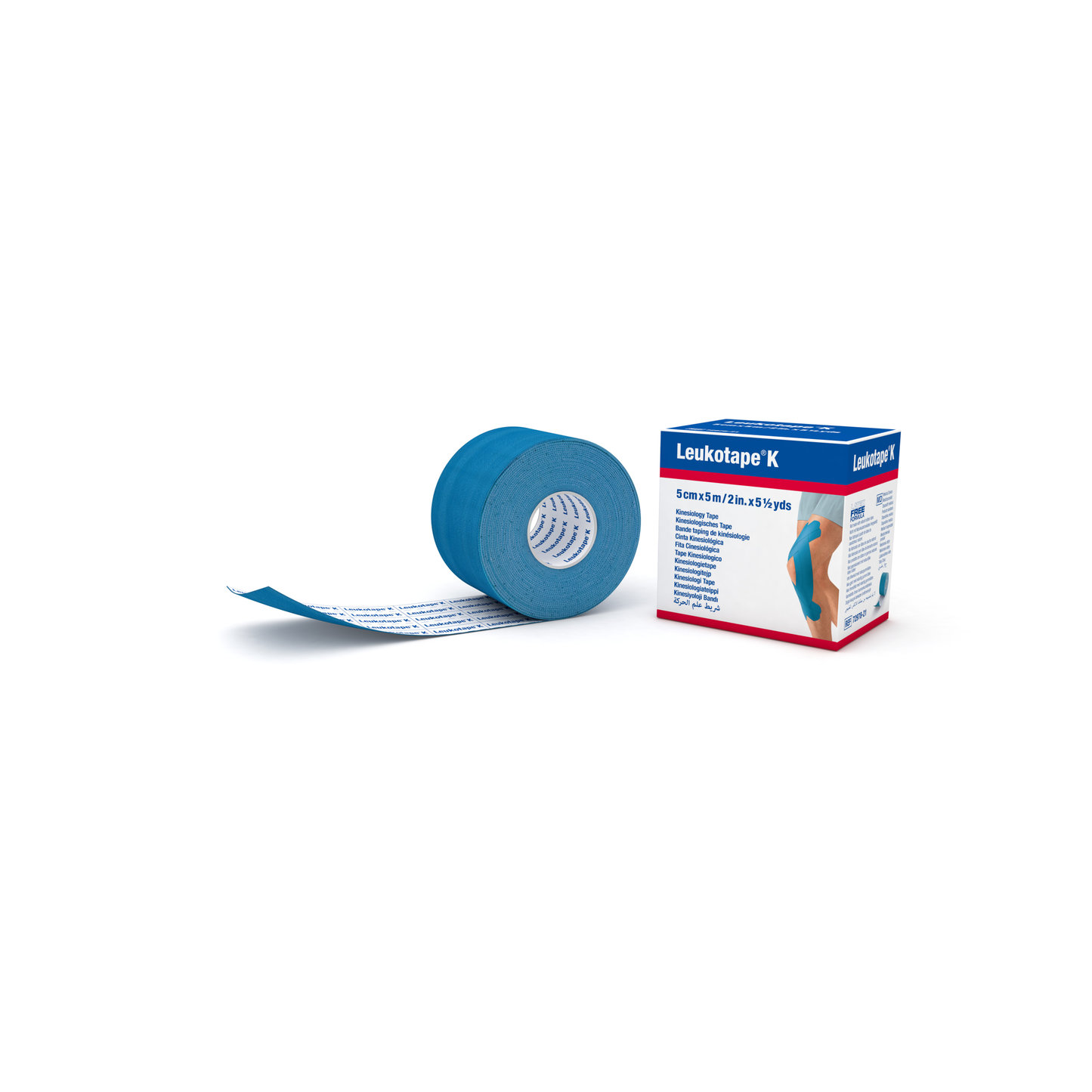 Leukotape K elastische tape 5m x 5cm blauw 1.00 Stuks