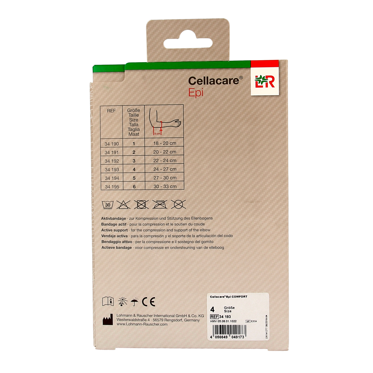Cellacare Epi comfort elleboogbandage maat 4 1.00 Stuks