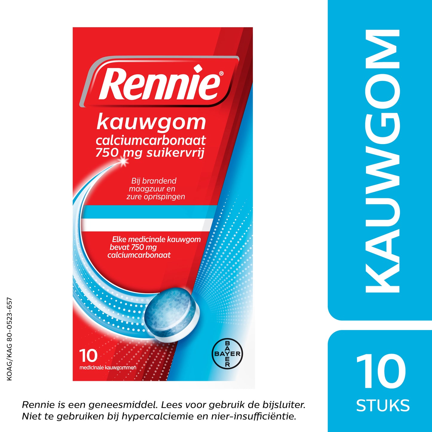Rennie Kauwgom suikervrij 10 Stuks