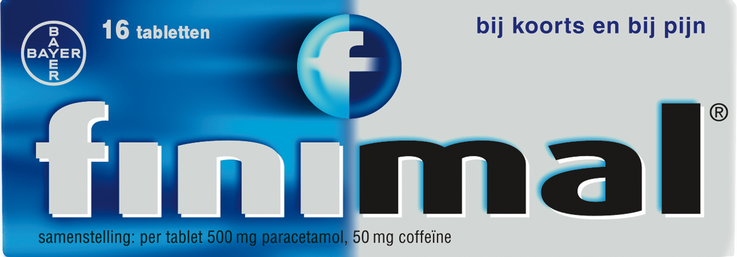Finimal Paracetamol met coffeine 500/50mg 16.00 Tabletten