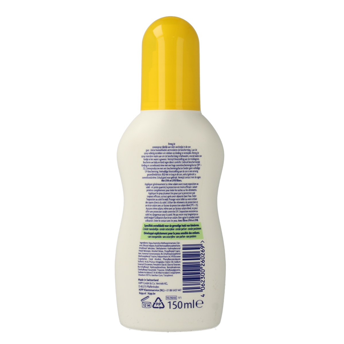 Hipp Baby soft zonnespray voor kinderen 150.00 Milliliter