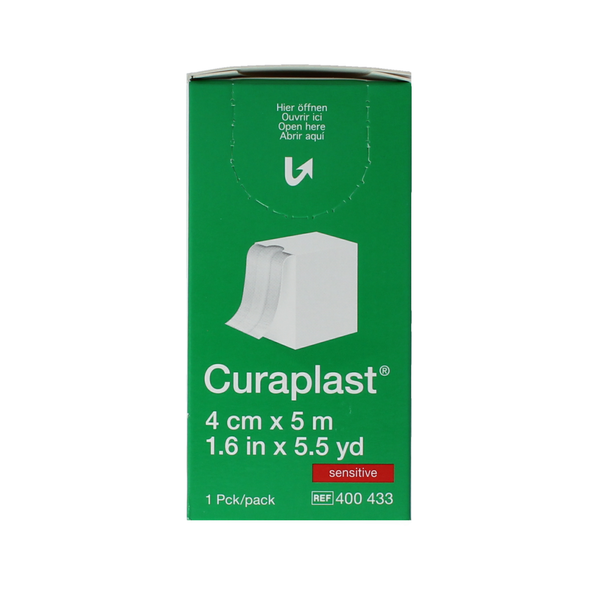 Curaplast Sensitive wondpleister 5m x 4cm 1.00 Rol