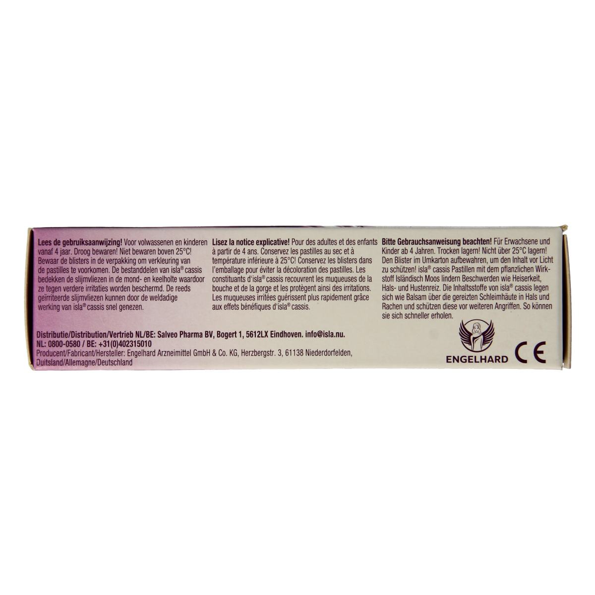 Isla Cassis keelpastille 60.00 Pastilles