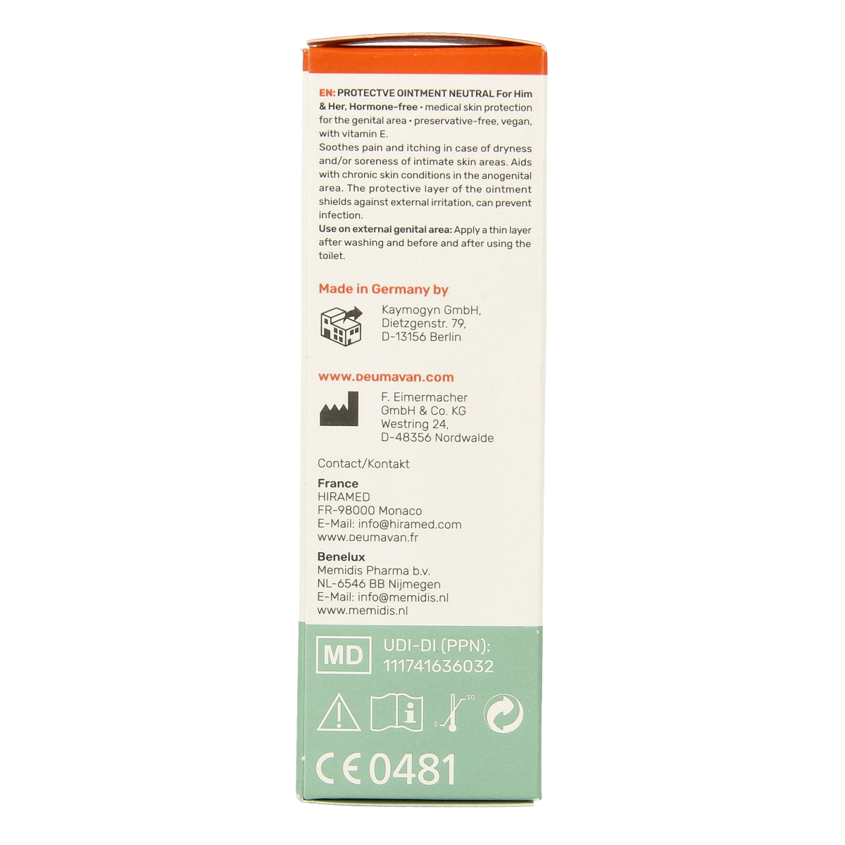 Diversen Deumavan intieme zalf neutraal 50.00 Milliliter