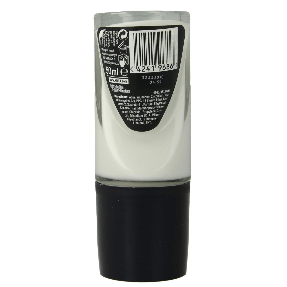 Nivea Men deodorant roller black & white max protection 50.00 Milliliter