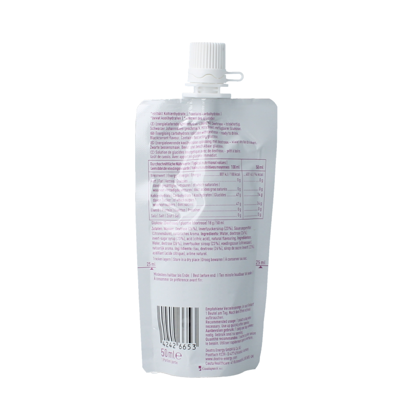 Dextro Drink blackcurrant 50 Milliliter