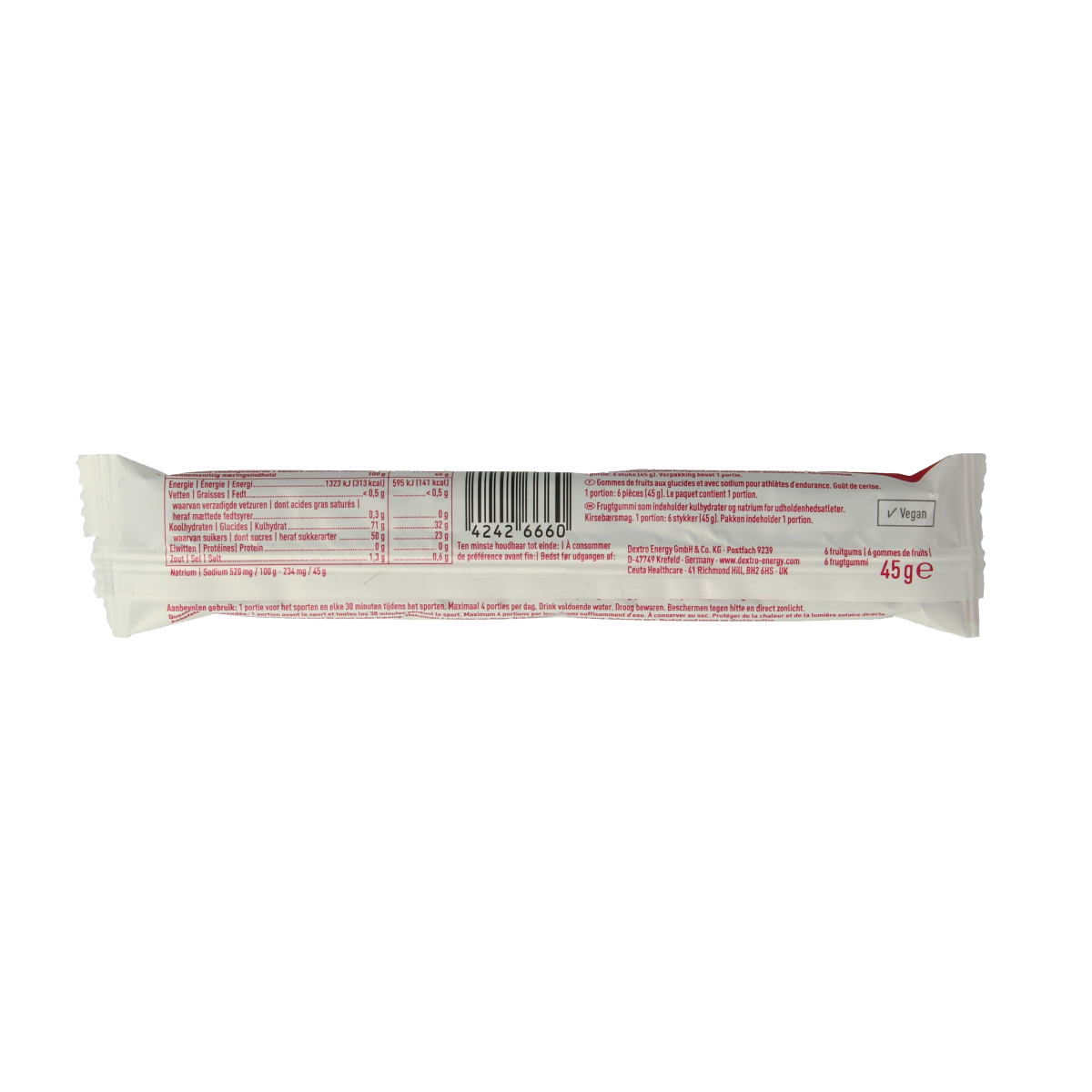 Dextro Energy gums kers & sodium 45.00 Gram