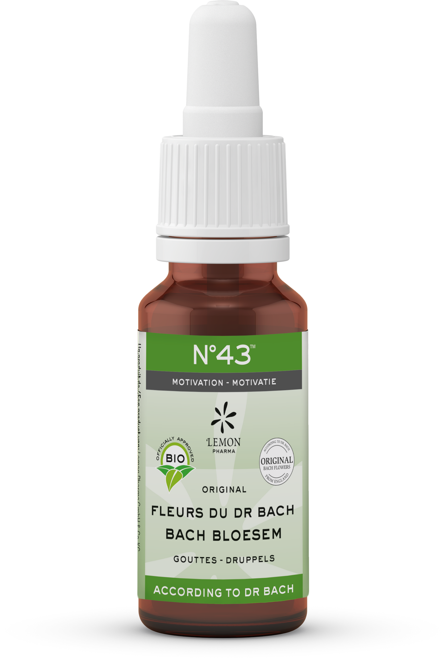 Bach Bloesem Bach bloesems mengeling 43 motivatie bio 20.00 Milliliter