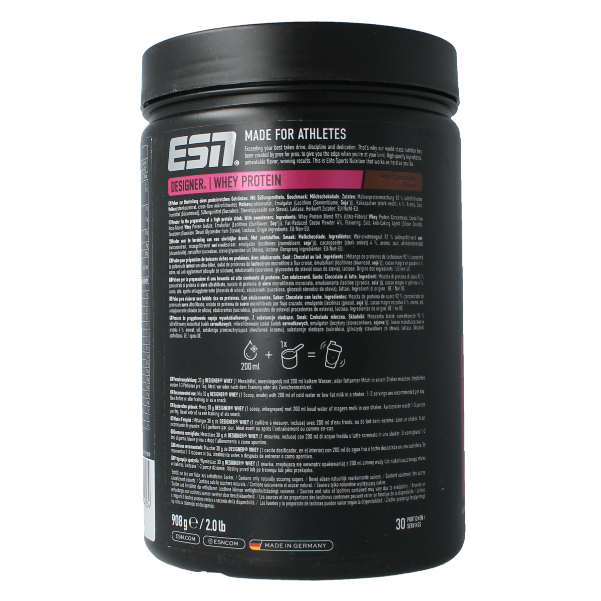 ESN Designer whey milk chocolate 908.00 Gram