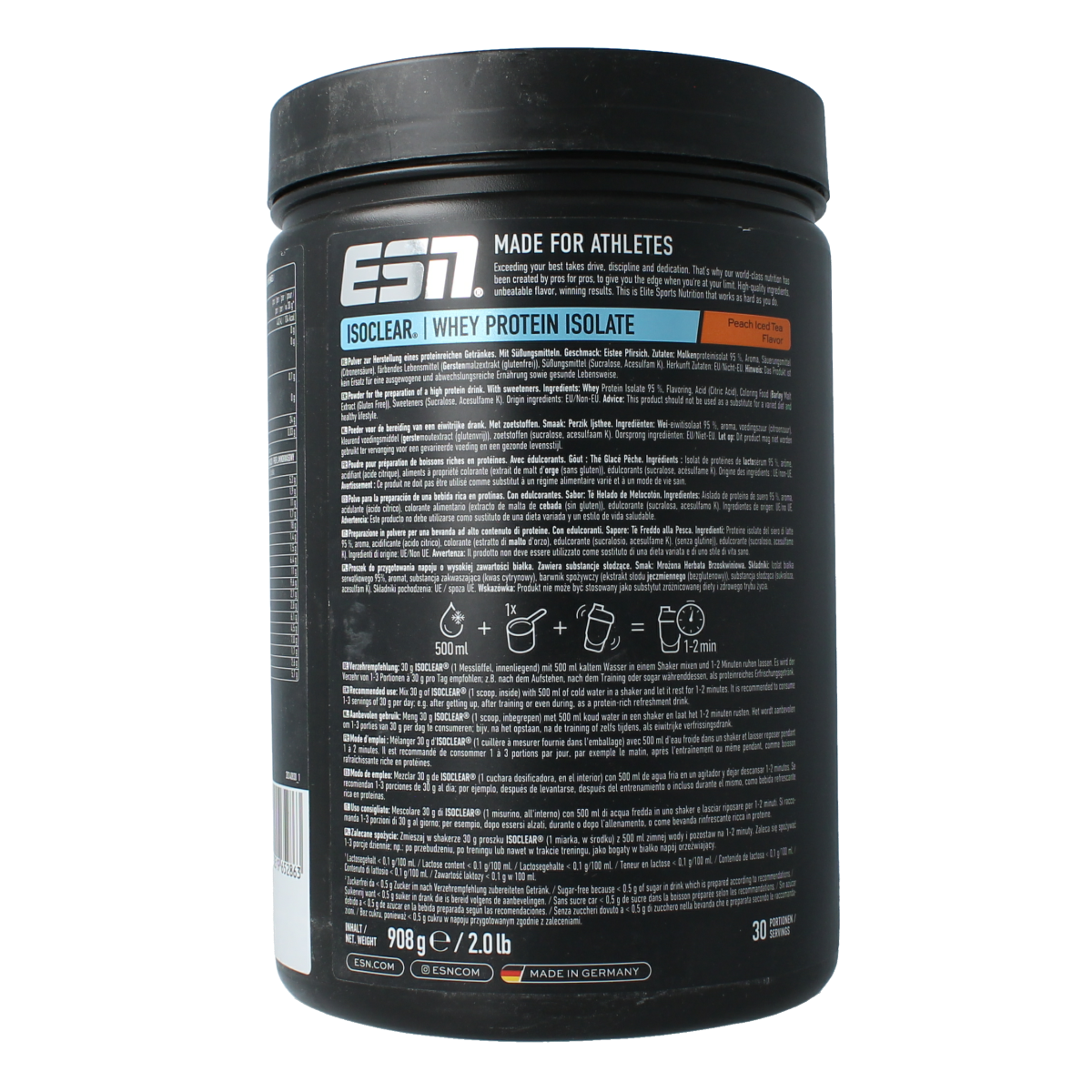 ESN Isoclear whey isolate peach ice tea 908.00 Gram