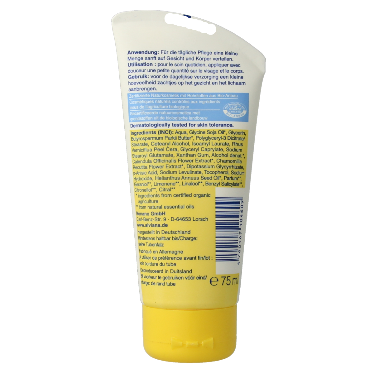 Alviana Baby verzorgingscreme 75.00 Milliliter