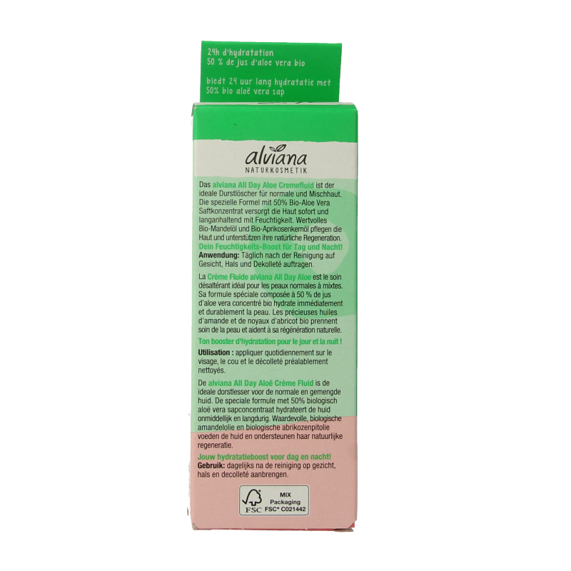 Alviana All day aloe creme fluid 50 Milliliter