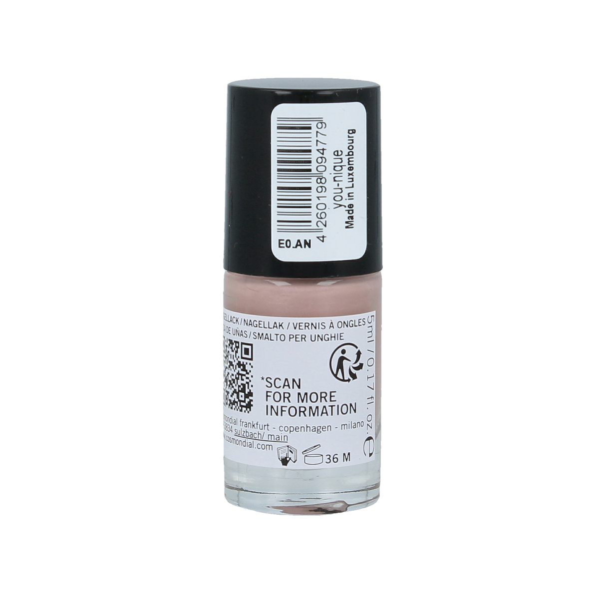 Benecos natural beauty Vegan nagellak you-nique 20-free plantbased 5.00 Milliliter