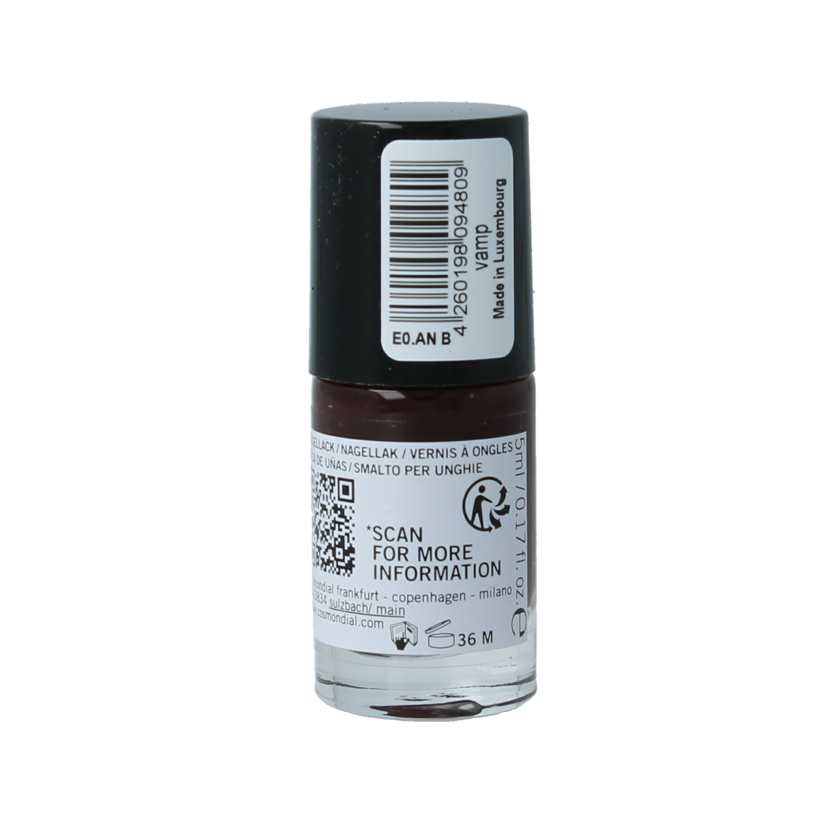Benecos natural beauty Vegan nail polish vamp 20-free plantbased 5.00 Milliliter