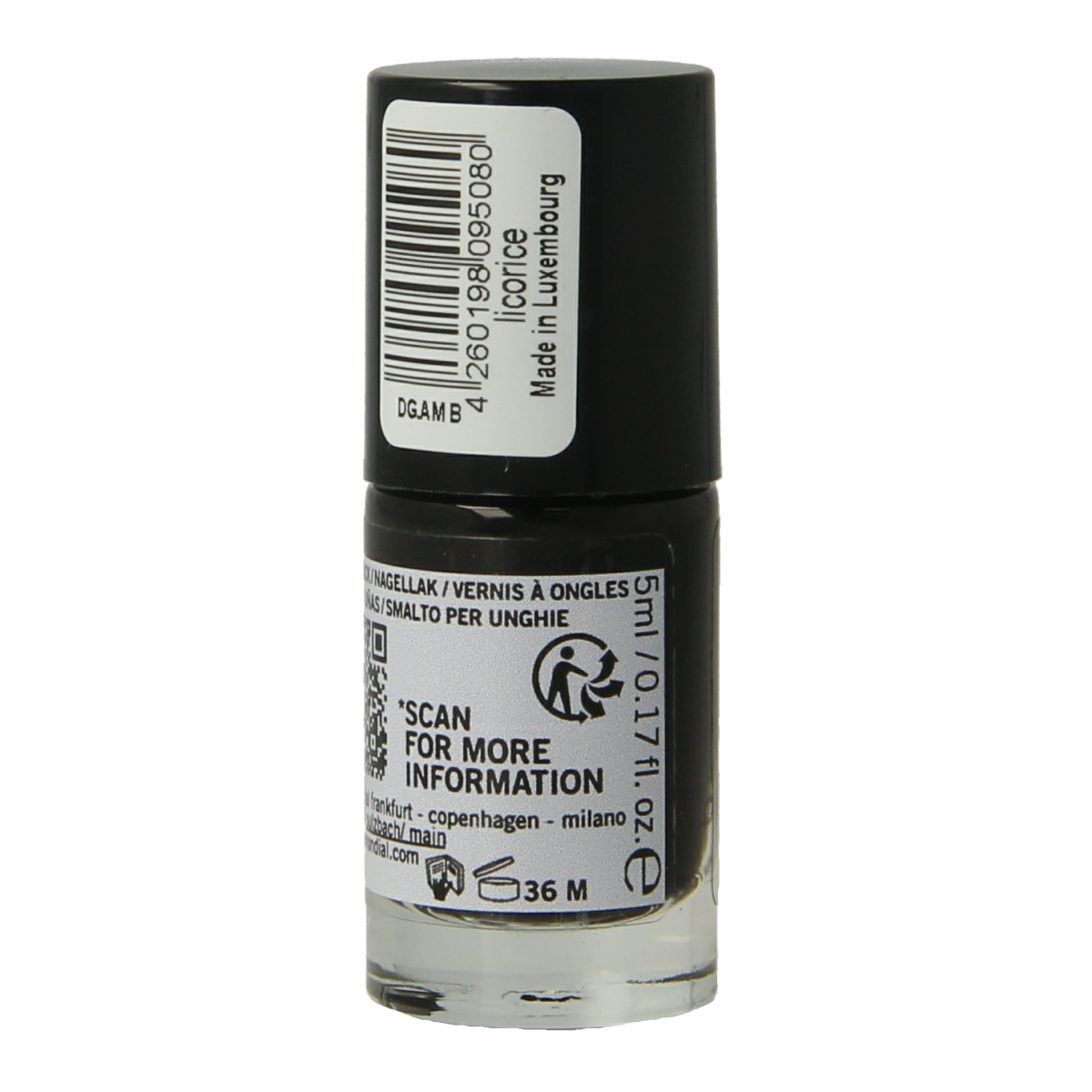 Benecos natural beauty Vegan nail polish licorice 20-free plantbased 5.00 Milliliter