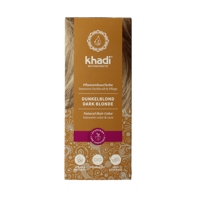 Khadi Haarkleur dark blond 100 Gram