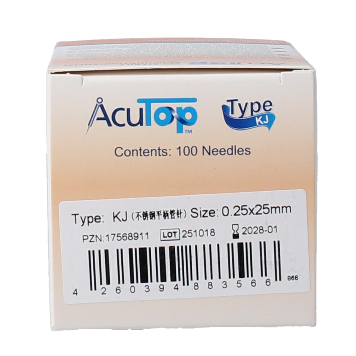 AcuTop KJ-T dry needle naald 0.25 x 25mm 100.00 Stuks
