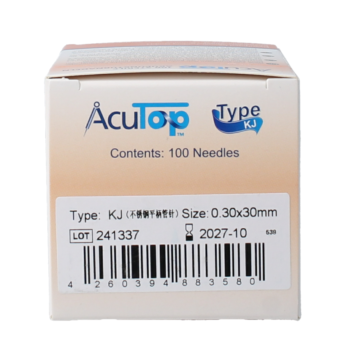 AcuTop KJ-T dry needle naald 0.30 x 30mm 100.00 Stuks