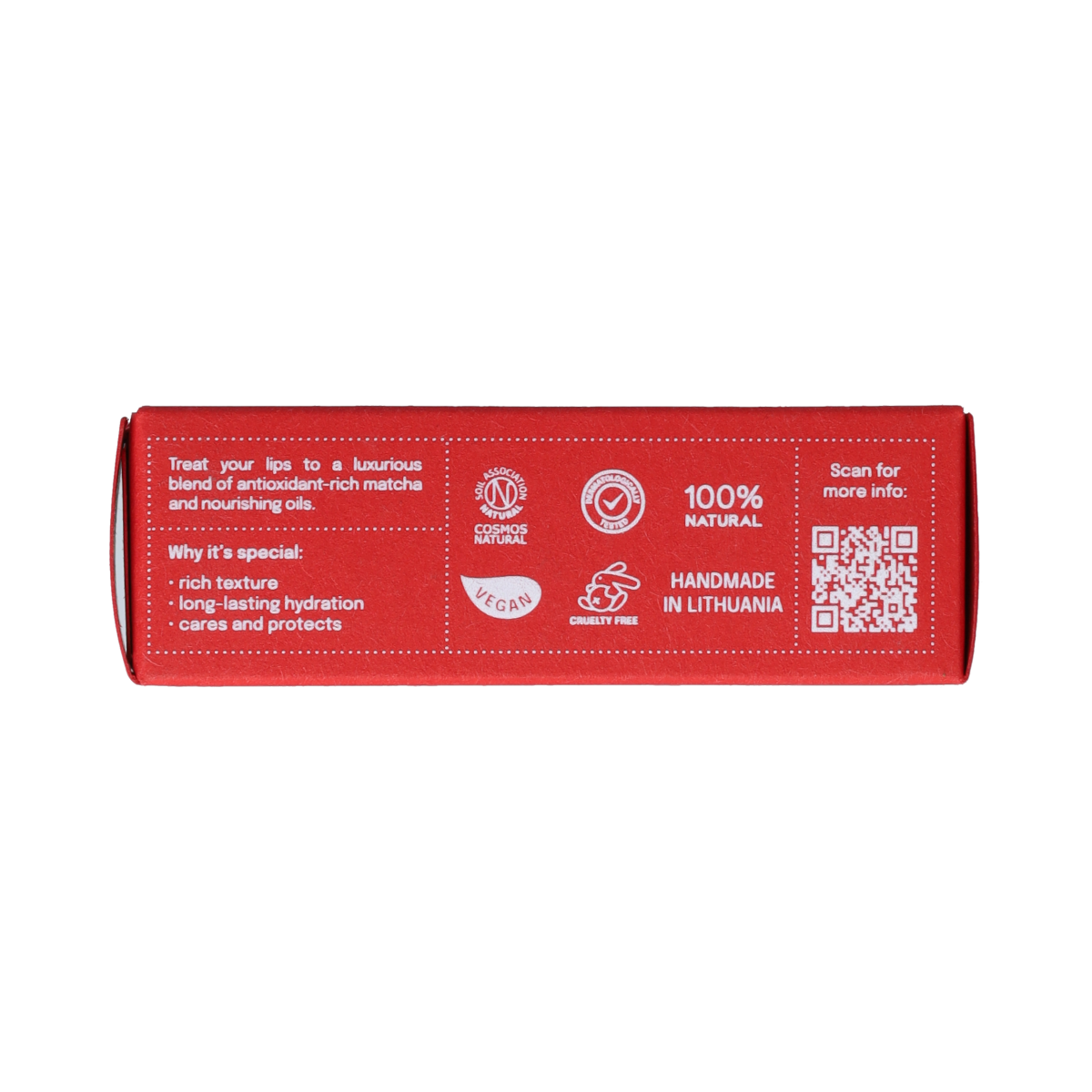 Uoga Uoga Lipbalm matchaberry Extra 4.00 Gram