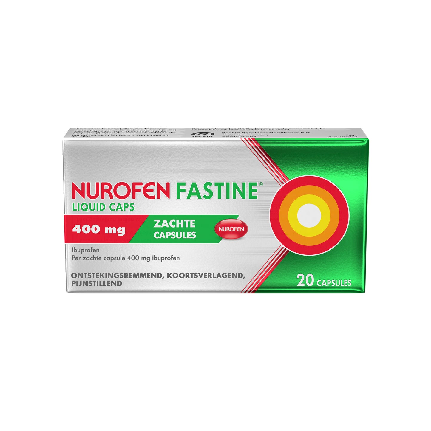 Nurofen Fastine liquid caps 400 mg 20.00 Capsules