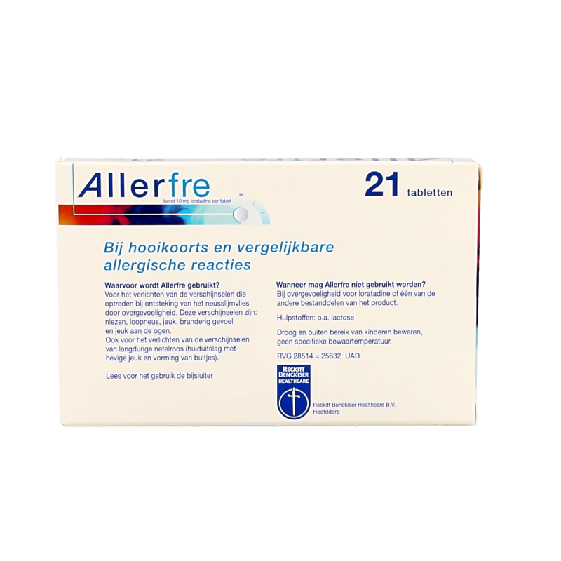 Allerfre Loratadine 10mg 21 Tabletten
